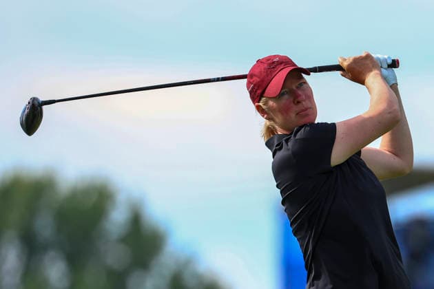 June 26, 2026, Chaska, Minnesota, United States: NICOLE BROCH ESTRUP hits a drive at hole nine. This is the second day of the 2026 KPMG WomenÃ¢â‚¬â ¢s PGA, Golf Herren Championship at Hazeltine National Golf Course in Chaska Minnesota. Chaska United States - ZUMAt166 20260626_zsp_t166_023 Copyright: xMichaelxTurnerx