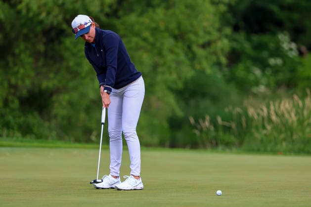 June 26, 2026, Chaska, Minnesota, United States: LORETTA GIOVANNETTONE putts at hole ten. This is the second day of the 2026 KPMG WomenÃ¢â‚¬â ¢s PGA, Golf Herren Championship at Hazeltine National Golf Course in Chaska Minnesota. Chaska United States - ZUMAt166 20260626_zsp_t166_028 Copyright: xMichaelxTurnerx