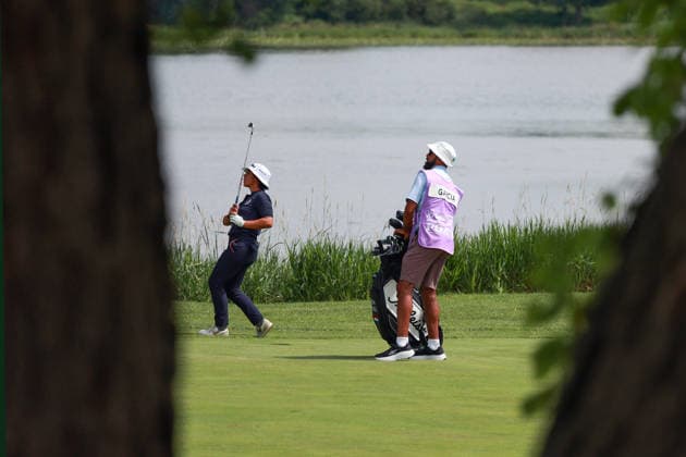 KPMG Women™s PGA, Golf Herren Championship 2026 CHASKA, MINNESOTA - JUNE 26: Sofia Garcia of Paraguay follows her shot from the 16th fairway during the second round of the KPMG Women™s PGA Championship 2026 at Hazeltine National Golf Club in Chaska, Minnesota, USA Thursday, June 26, 2026. Chaska Minnesota United States  Copyright: xAmyxLemusx originalFilename:lemus-kpmgwome260626_np57E.jpg