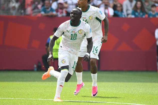 Senegal national team, Nationalteam vs Iraq National Team. FIFA World Cup, WM, Weltmeisterschaft, Fussball 2026 Group I match. Sadio MANE (10) during the match played between the National Teams of Senegal and Iraq. FIFA World Cup 2026 Group E match, played on 26.06.26 at the Toronto Stadium in Toronto, Ontario, Canada. Photo Jose Campos PMEimages Toronto Ontario Canada Copyright: xJosexCamposx xPMEimagesx