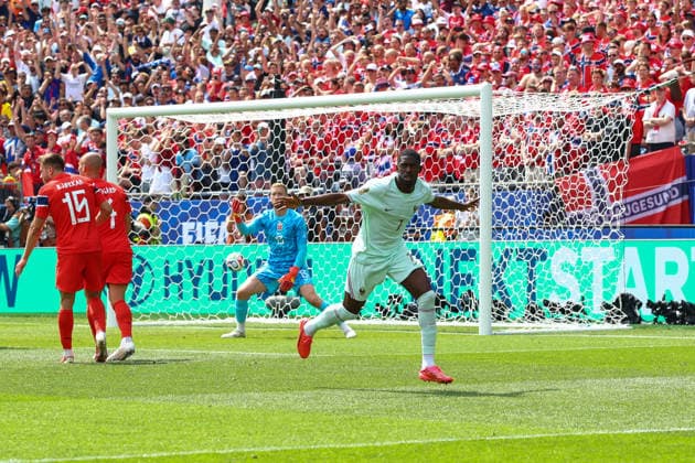 FIFA World Cup, WM, Weltmeisterschaft, Fussball 2026: Norway v France BOSTON, USA - 26th June 2026: Ousmane Dembele of France celebrates scoring his side s first goal during the FIFA World Cup 2026 Group I match between Norway and France at Boston Stadium Boston Boston Stadium United States of America Copyright: xCraigxMercerx xPeakxActionxPhotosx