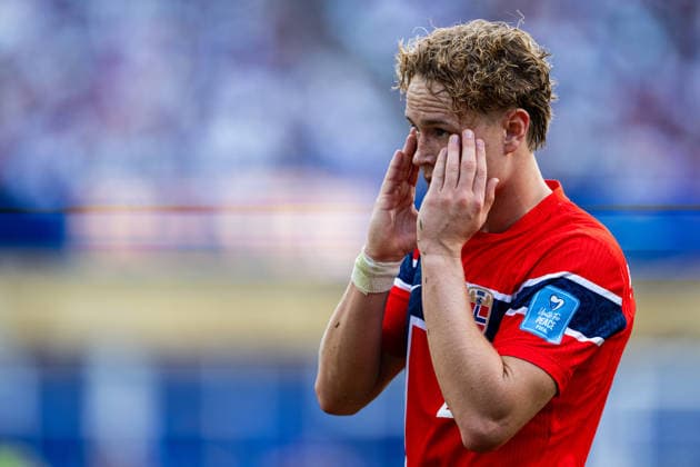 260626 Andreas Schjelderup of Norway during the FIFA World Cup, WM, Weltmeisterschaft, Fussball 2026 group stage football match between Norway and France on June 26, 2026 in Foxborough. Photo: Jon Olav Nesvold BILDBYRAN COP 217 VG0967 bbeng fotboll football soccer fotball vm fotbolls-vm fotball-vm fotbolls-vm 2026 fifa world cup 2026 norge norway frankrike france boston *** June 26, 2026: Andreas Schjelderup of Norway during the 2026 FIFA World Cup group stage soccer match between Norway and France on June 26, 2026 in Foxborough. Photo by Jon Olav Nesvold. BILDBYRAN COP 217 VG0967 bbeng soccer football fotball World Cup soccer World Cup fotball World Cup soccer World Cup 2026 FIFA World Cup 2026 Norway Francekrike france boston  Copyright: JONxOLAVxNESVOLD BB260626JE046