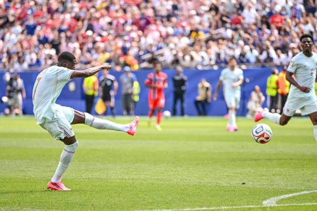 Ousmane Dembele (France) scores his team s second goal during the FIFA World Cup, WM, Weltmeisterschaft, Fussball 2026 Group I match between Norway and France at Boston Stadium on June 26, 2026 in Boston, United States. (Photo by Harry Langer DeFodi Images) - *** Ousmane Dembélé of France scores his team s second goal during the 2026 FIFA World Cup Group I match between Norway and France at Boston Stadium on June 26, 2026, in Boston, United States. Photo by Harry Langer, DeFodi Images