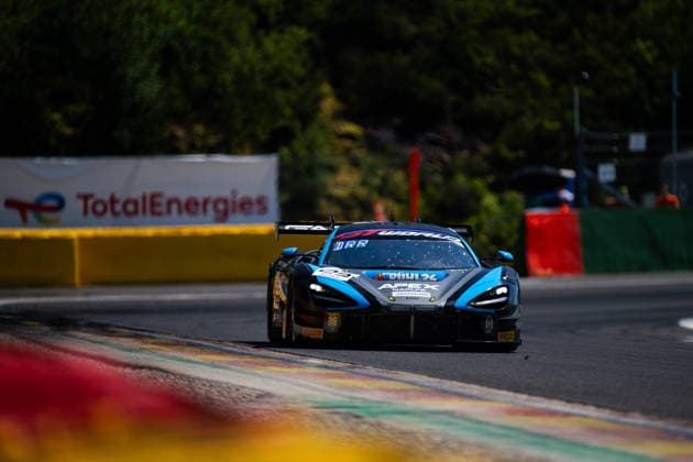 AUTO - GT WORLD CHALLENGE EUROPE ENDURANCE CUP - 24 HOURS OF SPA 2026 23, FITZ-SIMON, Horatio (GBR), LYNN, Maxwell (GBR), DÖRR, Ben (GER), Team RJN, McLaren 7205 GT3 EVO, SILVER, action,during the CrowdStrike 24 Hours of Spa 2026, 3rd round of the GT World Challenge Europe Endurance Cup 2026, from June 25 to 28, 2026 on the Circuit de Spa-Francorchamps, in Stavelot, Belgium - StavelotBelgium  Copyright: xMariusxHeckerx