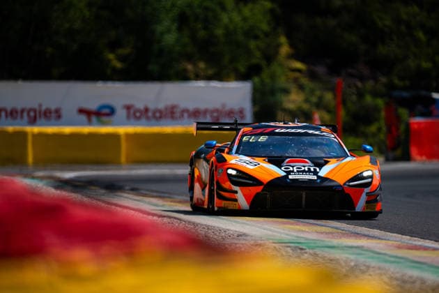 AUTO - GT WORLD CHALLENGE EUROPE ENDURANCE CUP - 24 HOURS OF SPA 2026 58, FLEMING, Thomas (GBR), PRETTE, Louis (MON), GOETHE, Benjamin (GER), Garage 59, McLaren 720S GT3 EVO, GOLD, action,during the CrowdStrike 24 Hours of Spa 2026, 3rd round of the GT World Challenge Europe Endurance Cup 2026, from June 25 to 28, 2026 on the Circuit de Spa-Francorchamps, in Stavelot, Belgium - StavelotBelgium  Copyright: xMariusxHeckerx