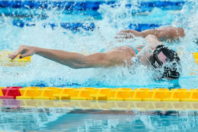 Gretchen C Walsh of United States wins the 50m Butterfly Women Final during the 62nd Settecolli swimming meeting at Stadio del Nuoto in Rome (Italy), June 26, 2026. antoniettaxbaldassarre