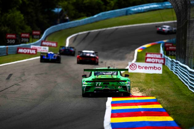 AUTO - 6 HOURS OF THE GLEN 2026 77 KING Harry (gbr), TANDY Nick (gbr), AO Racing, Porsche 911 GT3 R (992.2), action during the Six Hours of the Glen 2026, 6th round of the 2026 IMSA WeatherTech SportsCar Championship, from June 26 to 28 on the Watkins Glen International in Watkins Glen, New York, United States of America - Watkins GlenUnited States  Copyright: xFabrizioxBoldonix