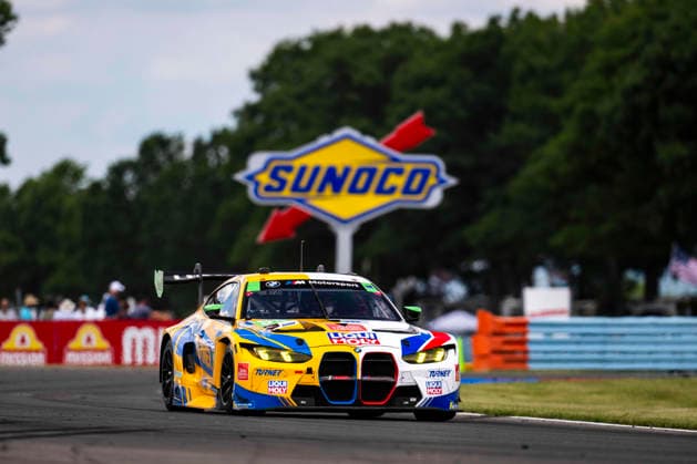 AUTO - 6 HOURS OF THE GLEN 2026 96 FOLEY Robby (usa), GALLAGHER Patrick (usa), SELLDORFF Francis (usa), Turner Motorsport, BMW M4 GT3 Evo, action during the Six Hours of the Glen 2026, 6th round of the 2026 IMSA WeatherTech SportsCar Championship, from June 26 to 28 on the Watkins Glen International in Watkins Glen, New York, United States of America - Watkins GlenUnited States  Copyright: xFabrizioxBoldonix