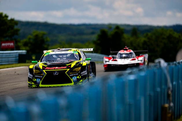 AUTO - 6 HOURS OF THE GLEN 2026 12 TELITZ Aaron (usa), PEDERSEN Benjamin (usa), MONTECALVO Frankie (usa), Vasser Sullivan Racing, Lexus RC F GT3, action during the Six Hours of the Glen 2026, 6th round of the 2026 IMSA WeatherTech SportsCar Championship, from June 26 to 28 on the Watkins Glen International in Watkins Glen, New York, United States of America - Watkins GlenUnited States  Copyright: xFabrizioxBoldonix