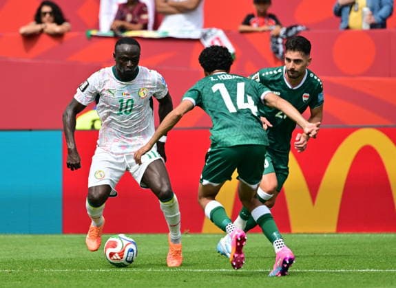 RECORD DATE NOT STATED FIFA World Cup, WM, Weltmeisterschaft, Fussball 2026 - Group I - Senegal vs Iraq Sadio Mane of Senegal (L) in action during the FIFA World Cup 2026 group stage match Senegal against Iraq, in Toronto, Canada, 26 June 2026. TORONTO United States  Copyright: xEDUARDOxLIMAx