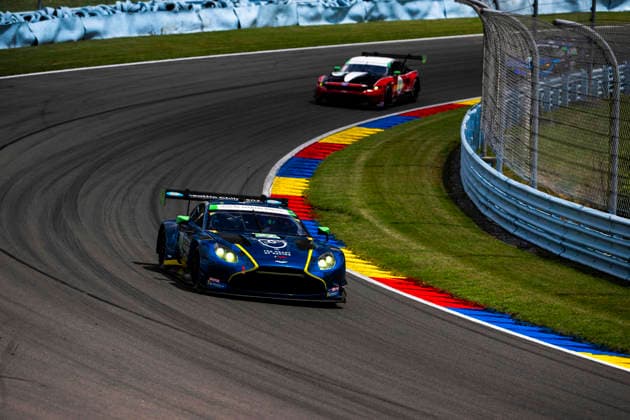 AUTO - 6 HOURS OF THE GLEN 2026 27 BARRICHELLO Eduardo (bra), GAMBLE Tom (gbr), ROBICHON Zacharie (can), Heart of Racing Team, Aston Martin Vantage AMR GT3 Evo, action during the Six Hours of the Glen 2026, 6th round of the 2026 IMSA WeatherTech SportsCar Championship, from June 26 to 28 on the Watkins Glen International in Watkins Glen, New York, United States of America - Watkins GlenUnited States  Copyright: xFabrizioxBoldonix