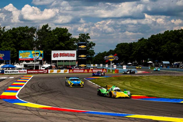 AUTO - 6 HOURS OF THE GLEN 2026 43 CLARKE Jeremy (usa), DILLMANN Tom (fra), GARG Bijoy (usa), Inter Europol Competition, Oreca 07-Gibson, action during the Six Hours of the Glen 2026, 6th round of the 2026 IMSA WeatherTech SportsCar Championship, from June 26 to 28 on the Watkins Glen International in Watkins Glen, New York, United States of America - Watkins GlenUnited States  Copyright: xFabrizioxBoldonix