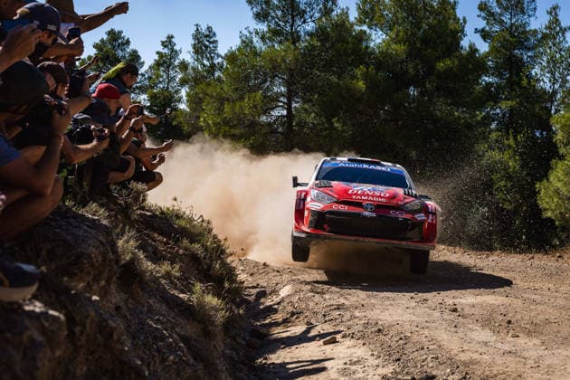AUTO - WRC, Motorsport Rallye, WM - ACROPOLIS RALLY GREECE 2026 01 SÃ bastien OGIER, Vincent LANDAIS, Toyota GR Yaris Rally1, action during the 2026 Acropolis Rally Greece, 8th round of the 2026 WRC World Rally Car Championship, from June 25 to 28, 2026 at Loutraki, Greece - LoutrakiGreece  Copyright: xNikosxKatikisx