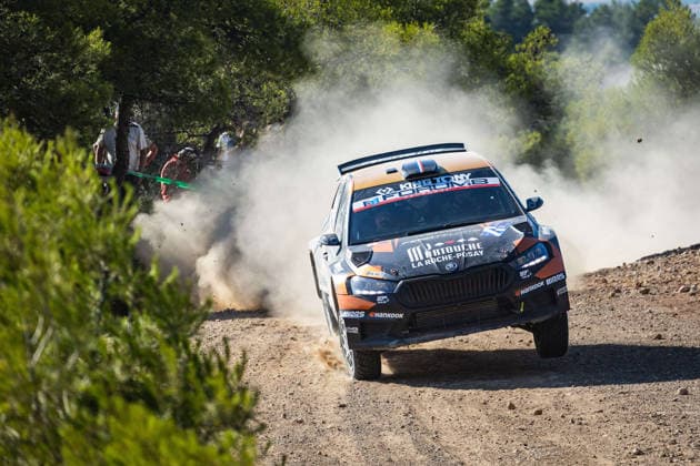 AUTO - WRC, Motorsport Rallye, WM - ACROPOLIS RALLY GREECE 2026 34 MattÃ o CHATILLON, Maxence CORNUAU, Skoda Fabia RS, action during the 2026 Acropolis Rally Greece, 8th round of the 2026 WRC World Rally Car Championship, from June 25 to 28, 2026 at Loutraki, Greece - LoutrakiGreece  Copyright: xNikosxKatikisx
