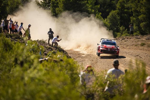 AUTO - WRC, Motorsport Rallye, WM - ACROPOLIS RALLY GREECE 2026 01 SÃ bastien OGIER, Vincent LANDAIS, Toyota GR Yaris Rally1, action during the 2026 Acropolis Rally Greece, 8th round of the 2026 WRC World Rally Car Championship, from June 25 to 28, 2026 at Loutraki, Greece - LoutrakiGreece  Copyright: xNikosxKatikisx