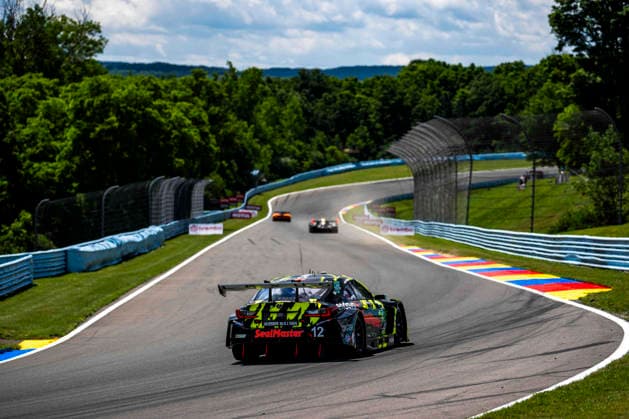 AUTO - 6 HOURS OF THE GLEN 2026 12 TELITZ Aaron (usa), PEDERSEN Benjamin (usa), MONTECALVO Frankie (usa), Vasser Sullivan Racing, Lexus RC F GT3, action during the Six Hours of the Glen 2026, 6th round of the 2026 IMSA WeatherTech SportsCar Championship, from June 26 to 28 on the Watkins Glen International in Watkins Glen, New York, United States of America - Watkins GlenUnited States  Copyright: xFabrizioxBoldonix