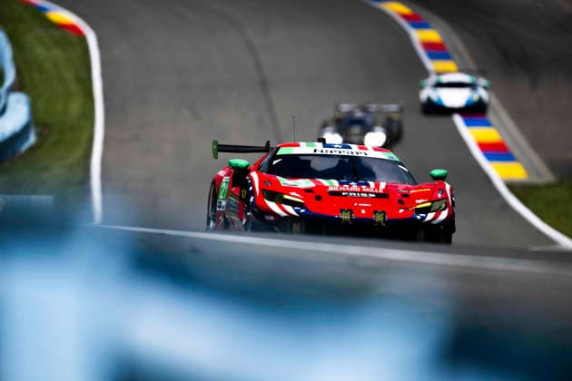 AUTO - 6 HOURS OF THE GLEN 2026 21 FUOCO Antonio (ita), MANN Simon (gbr), UDELL Alec (usa), AF Corse, Ferrari 296 GT3 Evo, action during the Six Hours of the Glen 2026, 6th round of the 2026 IMSA WeatherTech SportsCar Championship, from June 26 to 28 on the Watkins Glen International in Watkins Glen, New York, United States of America - Watkins GlenUnited States  Copyright: xFabrizioxBoldonix