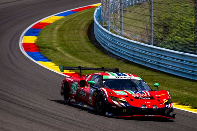 AUTO - 6 HOURS OF THE GLEN 2026 21 FUOCO Antonio (ita), MANN Simon (gbr), UDELL Alec (usa), AF Corse, Ferrari 296 GT3 Evo, action during the Six Hours of the Glen 2026, 6th round of the 2026 IMSA WeatherTech SportsCar Championship, from June 26 to 28 on the Watkins Glen International in Watkins Glen, New York, United States of America - Watkins GlenUnited States  Copyright: xFabrizioxBoldonix