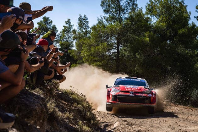 AUTO - WRC, Motorsport Rallye, WM - ACROPOLIS RALLY GREECE 2026 01 SÃ bastien OGIER, Vincent LANDAIS, Toyota GR Yaris Rally1, action during the 2026 Acropolis Rally Greece, 8th round of the 2026 WRC World Rally Car Championship, from June 25 to 28, 2026 at Loutraki, Greece - LoutrakiGreece  Copyright: xNikosxKatikisx