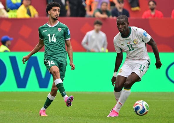RECORD DATE NOT STATED FIFA World Cup, WM, Weltmeisterschaft, Fussball 2026 - Group I - Senegal vs Iraq Zidane Iqbal of Iraq (L) and Nicolas Jackson of Senegal in action during the FIFA World Cup 2026 group stage match Senegal against Iraq, in Toronto, Canada, 26 June 2026. TORONTO United States  Copyright: xEDUARDOxLIMAx