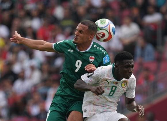 Senegal v Iraq - FIFA World Cup, WM, Weltmeisterschaft, Fussball 2026 - Group I TORONTO, CANADA - JUNE 26: Lamine Camara (8) of Senegal in action againstAli al-Hamadi (9) of Iraq during the 2026 FIFA World Cup First Stage Group I match between Senegal and Iraq at Toronto Stadium (BMO Field) in Toronto, Ontario, Canada on June 26, 2026. Mert Alper Dervis Anadolu Ontario Canada. Editorial use only. Please get in touch for any other usage.  Copyright: x2026xAnadoluxMertxAlperxDervisx