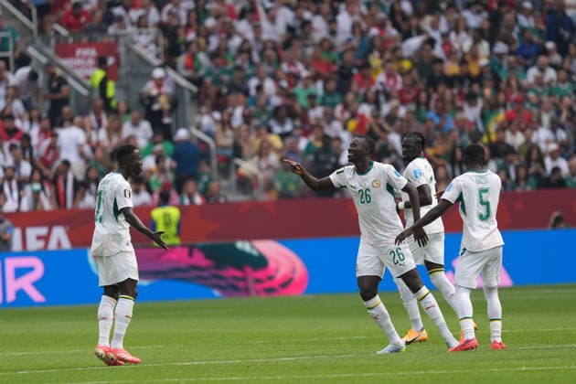 Senegal v Iraq - FIFA World Cup, WM, Weltmeisterschaft, Fussball 2026 - Group I TORONTO, CANADA - JUNE 26: Pape Gueye (26) of Senegal celebrates after scoring a goal during the 2026 FIFA World Cup First Stage Group I match between Senegal and Iraq at Toronto Stadium (BMO Field) in Toronto, Ontario, Canada on June 26, 2026. Mert Alper Dervis Anadolu Ontario Canada. Editorial use only. Please get in touch for any other usage.  Copyright: x2026xAnadoluxMertxAlperxDervisx