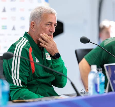 SOCCER - FIFA World Cup, WM, Weltmeisterschaft, Fussball 2026 KANSAS CITY,MISSOURI,USA,26.JUN.26 - SOCCER - FIFA World Cup 2026, group stage, Algeria vs Austria, preview, press conference, PK, Pressekonferenz team ALG. Image shows head coach Vladimir Petkovic (ALG).  GEPAxpictures xArminxRauthner
