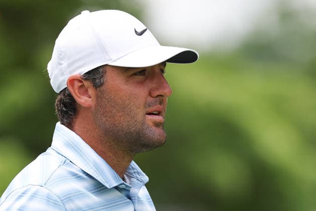 CROMWELL, CT - JUNE 26: Scottie Scheffler on the seventh tee during the second round of the Travelers Championship 2026 at TPC River Highlands on June 26, 2026 in Cromwell, Connecticut. (Photo by Andrew Mordzynski Icon Sportswire) GOLF: JUN 26 PGA, Golf Herren Travelers Championship EDITORIAL USE ONLY Icon2606268033421