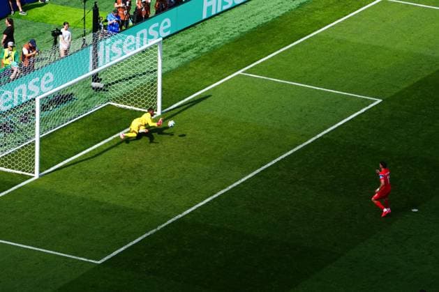 Mike Maignan of France saves a penalty from Jorgen Strand Larsen of Norway Norway v France, 2026 FIFA World Cup, WM, Weltmeisterschaft, Fussball Group I, Football, Boston Stadium, Foxborough, Massachusetts, USA - 26 Jun 2026Foxborough Boston Stadium Massachusetts (MA) United States of America EDITORIAL USE ONLY No use with unauthorised audio, video, data, fixture lists, club league logos or live services. Online in-match use limited to 120 images, no video emulation. No use in betting, games or single club league player publications.  Copyright: xJavierxGarcia Shutterstockx 16964347bj