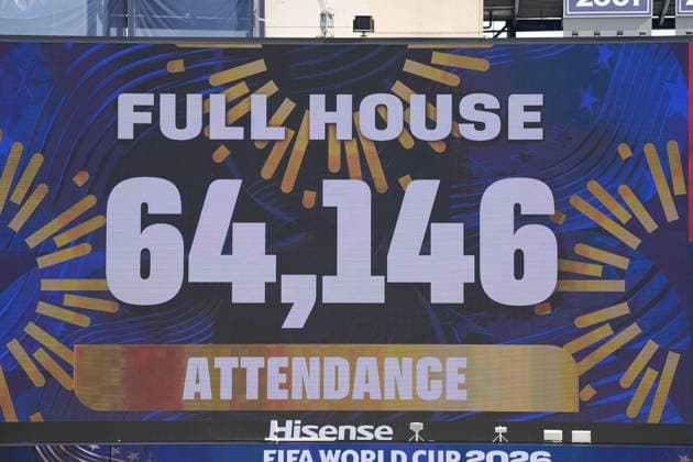 Ausverkauftes Stadion - Boston 26.06.2026: Frankreich vs. Norwegen, Gilette Stadium, World Cup 26 Gruppe I, 3. Spieltag *** Sold-out Stadium in Boston, June 26, 2026: France vs. Norway, Gilette Stadium, World Cup 26 Group I, Matchday 3