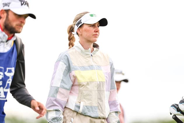 Olivia Cowan of Germany looks on walking the third hole during the second round of the 2026 KPMG Women s PGA, Golf Herren Championship at Hazeltine National Golf Club on June 26, 2026 in Chaska, Minnesota. CSM. Chaska USA - ZUMAc04_ 20260626_zma_c04_030 Copyright: xStevenxGarciax