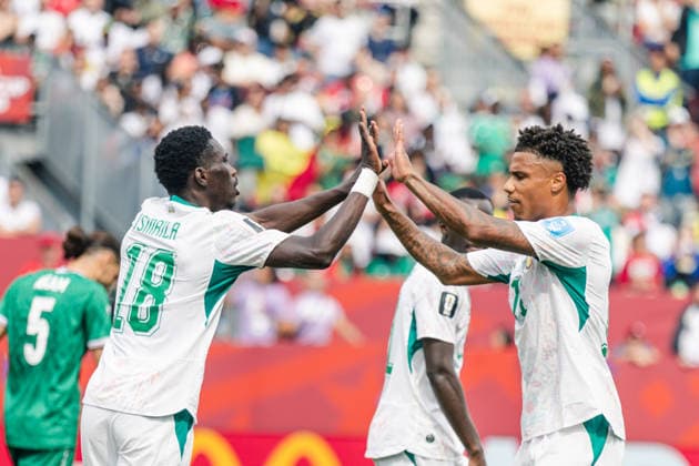 Ismaila Sarr of Senegal celebrates scoring his team s second goal to make the score during the FIFA World Cup, WM, Weltmeisterschaft, Fussball game between Senegal and Iraq at Toronto Stadium on June 26, 2026 in Toronto, Ontario, Canada  Copyright: xCurtisxWongx xSPPx Sportspressphoto_SPR177609