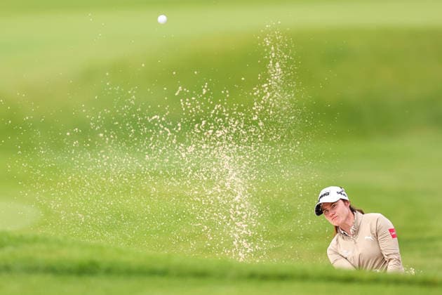Aline Krauter of Germany hits her tee shot on the third tee during the second round of the 2026 KPMG Women s PGA, Golf Herren Championship at Hazeltine National Golf Club on June 26, 2026 in Chaska, Minnesota. CSM. Chaska USA - ZUMAc04_ 20260626_zma_c04_054 Copyright: xStevenxGarciax