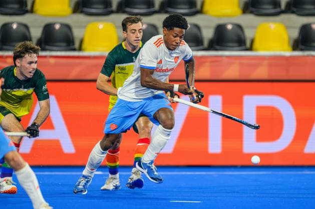 WAVER, 26-06-2026, Belfius Hockey Arena, FIH Hockey Pro League Men, Season 2025-2026. Terrance Pieters during the game Netherlands - Australia (men; 2nd match). Netherlands - Australia (men; 2nd match)  x204670242x Copyright: