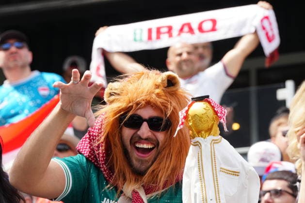 June 26, 2026, Toronto, On, CANADA: Iraq fans await the start of a World Cup Group I soccer match between Iraq and Senegal, in Toronto on Friday, June 26, 2026. Canada News - June 26, 2026  - ZUMAc35_ 20260626_zaf_c35_145 Copyright: xFrankxGunnx