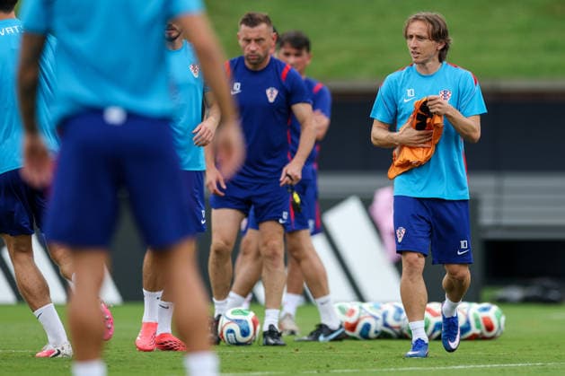 Croatia Training And press conference, PK, Pressekonferenz - FIFA World Cup, WM, Weltmeisterschaft, Fussball 2026 Luka Modric during the training session of Croatia one day ahead of the FIFA World Cup 2026 Group L match between Croatia and Ghana at Philadelphia Stadium on June 26, 2026 in Philadelphia, Pennsylvania, United States.  IgorxKralj PIXSELL