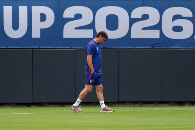 Croatia Training And press conference, PK, Pressekonferenz - FIFA World Cup, WM, Weltmeisterschaft, Fussball 2026 Zlatko Dalic during the training session of Croatia one day ahead of the FIFA World Cup 2026 Group L match between Croatia and Ghana at Philadelphia Stadium on June 26, 2026 in Philadelphia, Pennsylvania, United States.  IgorxKralj PIXSELL