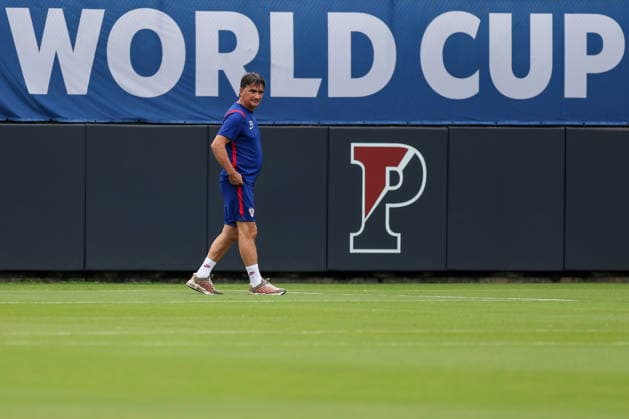 Croatia Training And press conference, PK, Pressekonferenz - FIFA World Cup, WM, Weltmeisterschaft, Fussball 2026 Zlatko Dalic during the training session of Croatia one day ahead of the FIFA World Cup 2026 Group L match between Croatia and Ghana at Philadelphia Stadium on June 26, 2026 in Philadelphia, Pennsylvania, United States.  IgorxKralj PIXSELL