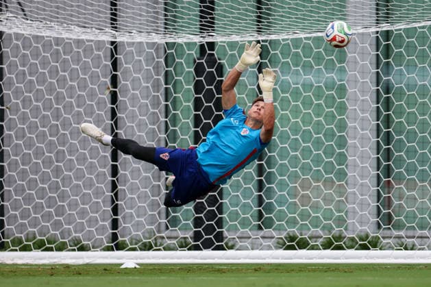 Croatia Training And press conference, PK, Pressekonferenz - FIFA World Cup, WM, Weltmeisterschaft, Fussball 2026 Ivor Pandur during the training session of Croatia one day ahead of the FIFA World Cup 2026 Group L match between Croatia and Ghana at Philadelphia Stadium on June 26, 2026 in Philadelphia, Pennsylvania, United States.  IgorxKralj PIXSELL