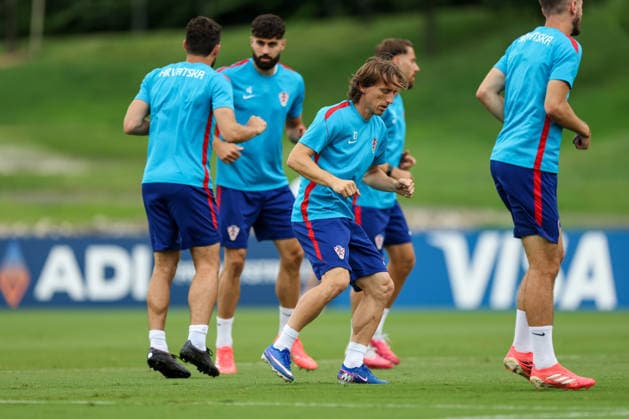 Croatia Training And press conference, PK, Pressekonferenz - FIFA World Cup, WM, Weltmeisterschaft, Fussball 2026 Luka Modric during the training session of Croatia one day ahead of the FIFA World Cup 2026 Group L match between Croatia and Ghana at Philadelphia Stadium on June 26, 2026 in Philadelphia, Pennsylvania, United States.  IgorxKralj PIXSELL