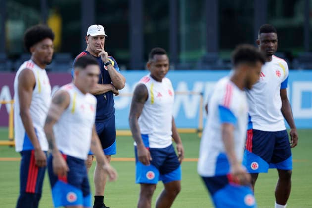 Nestor Lorenzo head coach of Colombia attends a training session during a training session in preparation for facing Portugal in the FIFA World Cup, WM, Weltmeisterschaft, Fussball 2026 at Inter Miami CF Stadium in Fort Lauderdale, USA, 26 June 2026. FIFA World Cup 2026 - Colombia training !ACHTUNG: NUR REDAKTIONELLE NUTZUNG!  Copyright: xAlbertoxEstevezx GR6004 20260626-55020723759_1