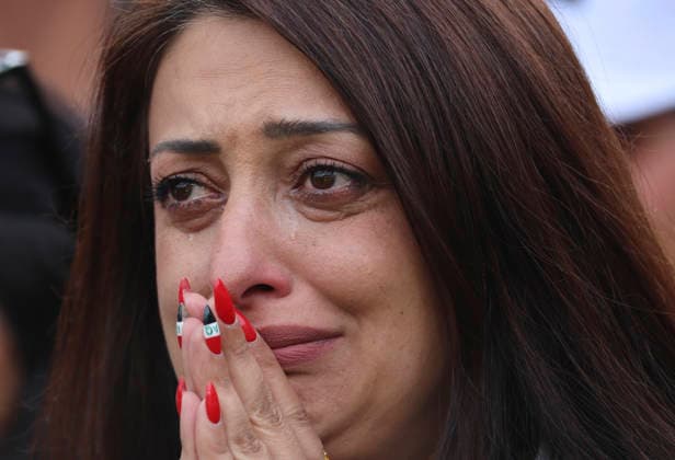 (260627) -- TORONTO, June 27, 2026 -- A fan of Iraq sheds tears during the group I match between Senegal and Iraq at the 2026 FIFA World Cup, WM, Weltmeisterschaft, Fussball at Toronto Stadium in Toronto, Canada, June 26, 2026. (Photo by Xinhua) (SP)CANADA-TORONTO-FOOTBALL-FIFA WORLD CUP-GROUP I-SEN VS IRQ ZouxZheng 