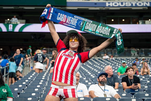 June 26, 2026: FIFA fans are out to show their support before the FIFA World Cup, WM, Weltmeisterschaft, Fussball 2026 Group H soccer match between Cabo Verde and Saudi Arabia at Houston Stadium in Houston, Texas, on Friday, June 26, 2026. - ZUMAp213 20260626_znp_p213_002 Copyright: xLynnxPenningtonx