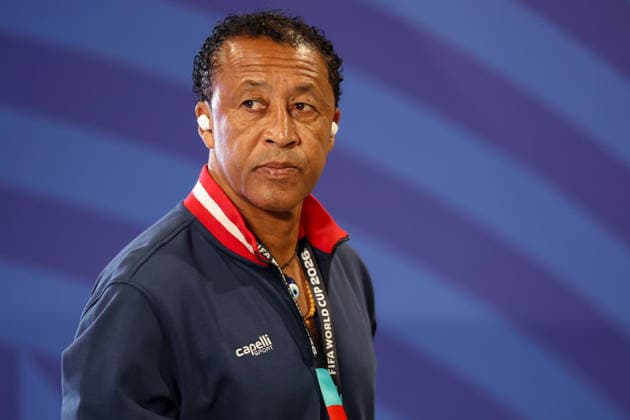 HOUSTON, TX - JUNE 26: Bubista of Cabo Verde enters the stadium ahead of the FIFA World Cup, WM, Weltmeisterschaft, Fussball 2026 Group H match between Cabo Verde and Saudi Arabia on June 26, 2026, at Houston Stadium in Houston, Texas. (Photo by David Buono Icon Sportswire). SOCCER: JUN 26 FIFA World Cup 26 Group H - Cabo Verde vs Saudi Arabia EDITORIAL USE ONLY Icon260626001