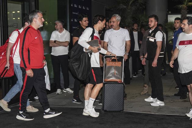 Turkish national football team returns home after FIFA World Cup, WM, Weltmeisterschaft, Fussball 2026 exit ISTANBUL, TURKIYE - JUNE 26: The Turkish national football team returns to Turkiye after being eliminated in the group stage of the 2026 FIFA World Cup, co-hosted by the United States, Mexico and Canada, arriving in Istanbul, Turkiye, on June 26, 2026. Agit Erdi Ulukaya Anadolu Istanbul Turkey. Editorial use only. Please get in touch for any other usage.  Copyright: x2026xAnadoluxAgitxErdixUlukayax