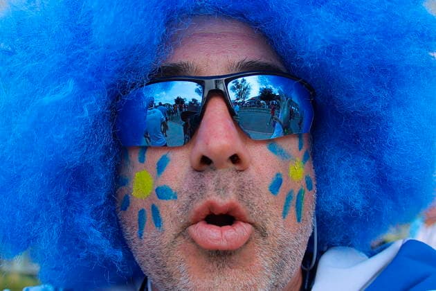 FIFA World Cup, WM, Weltmeisterschaft, Fussball 2026 - Group H Uruguay vs Spain A fan of Uruguay poses before the FIFA World Cup 2026 group stage match Uruguay against Spain in Guadalajara, Mexico, 26 June 2026. GUADALAJARA Mexico  Copyright: xFRANCISCOxGUASCOx