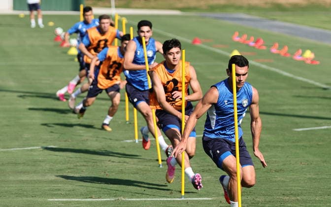 FIFA World Cup, WM, Weltmeisterschaft, Fussball 2026 - Uzbekistan training session Uzbekistan national soccer team players attend a training session in Marietta, Georgia, USA, 26 June 2026. DR Congo faces Uzbekistan on 27 June in a FIFA World Cup 2026 Group K match. MARIETTA United States  Copyright: xRONALDxWITTEKx