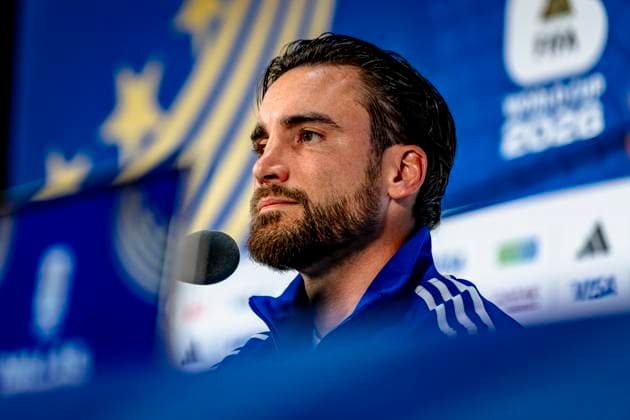 DALLAS - Nicolas Tagliafico of Argentina during the 2026 World Cup, Argentina MD-1 press conference, PK, Pressekonferenz at AT&T Stadium on June 26, 2026 in Dallas, United States. (Photo by Stefan Koops EYE4IMAGES DeFodi Images) - *** DALLAS: Nicolas Tagliafico of Argentina during the 2026 World Cup, Argentina Match Day 1 press conference at AT&T Stadium on June 26, 2026, in Dallas, United States. Photo by Stefan Koops, EYE4IMAGES, DeFodi Images