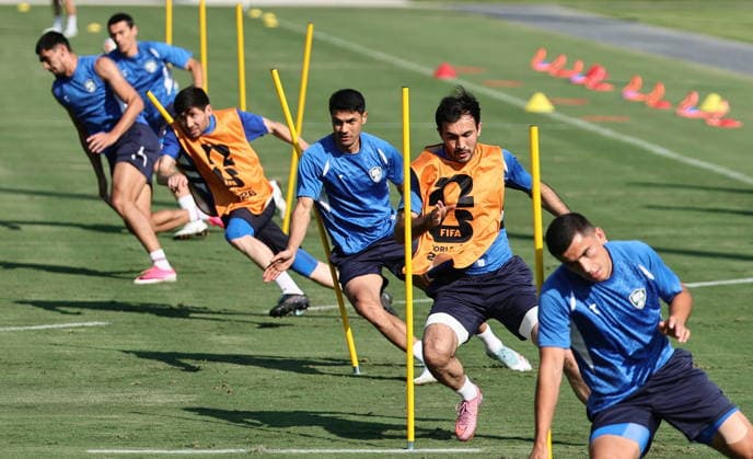 FIFA World Cup, WM, Weltmeisterschaft, Fussball 2026 - Uzbekistan training session Uzbekistan national soccer team players attend a training session in Marietta, Georgia, USA, 26 June 2026. DR Congo faces Uzbekistan on 27 June in a FIFA World Cup 2026 Group K match. MARIETTA United States  Copyright: xRONALDxWITTEKx