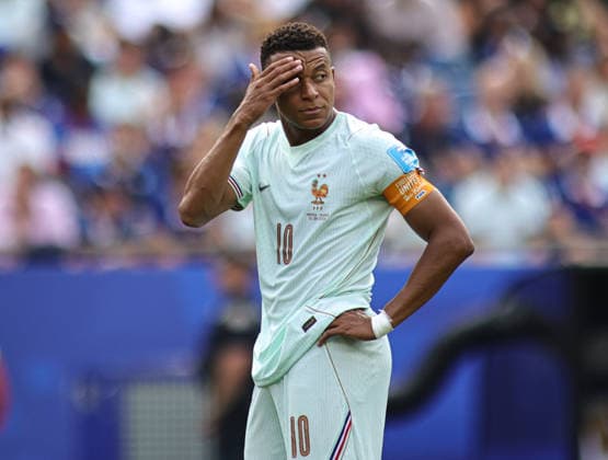 June 26, 2026, Rutherford, New Jersey, USA: France forward Kylian Mbappe (10) during the June 26th FIFA World Cup, WM, Weltmeisterschaft, Fussball 2026 matchup between Norway and France at Gillette Stadium in Foxborough, Massachusetts. Rutherford USA - ZUMAs325 20260626_zsp_s325_085 Copyright: xJessxStilesx